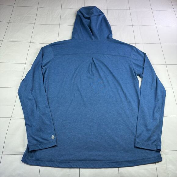 Stio Divide Lightweight Pullover Hoodie Womens XL Blue Stretch Long Sleeve Sun - Picture 2 of 6